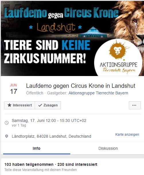 Der Reinfall von Landshut / Sreenshot Facebook