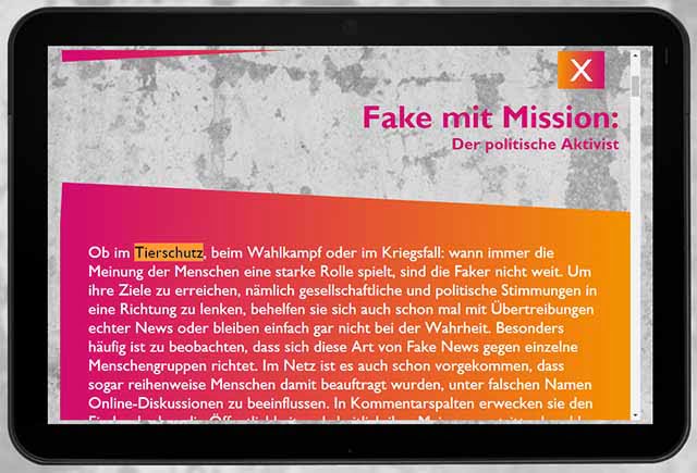Tierschutz News sind zum größten Teil Fake / Screenshot www.fakefilter.de
