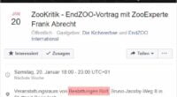 Frank Albrecht beerdigt nun doch EndZOO / Screenshot Facebook