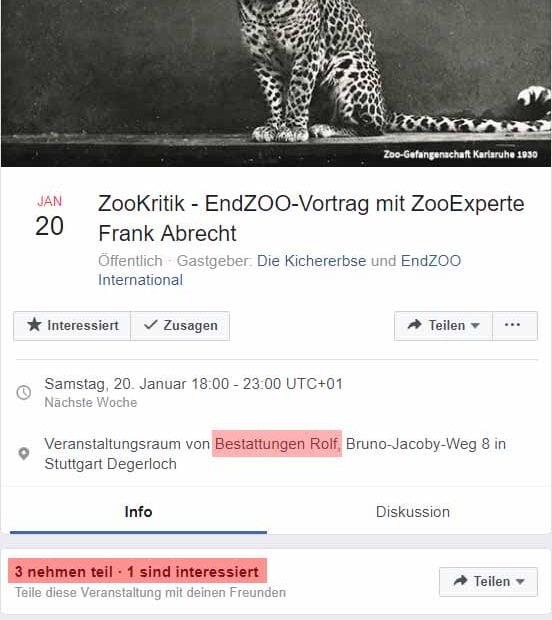 Frank Albrecht beerdigt nun doch EndZOO / Screenshot Facebook