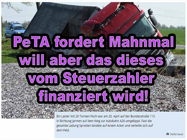 PeTA fordert Mahnmal - will es aber nicht finanzieren! / Foto: nordkurier.de