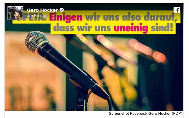 PeTA zum Dialog nicht bereit / Screenshot Facebook Gero Hocker