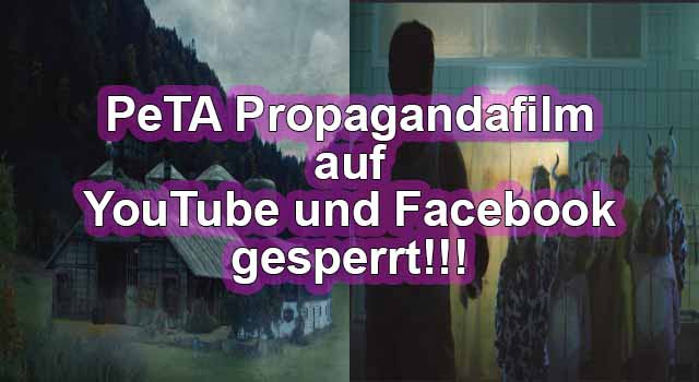 Facebook und Youtube sperren PeTA Werbevideo Fotos: Peta.de