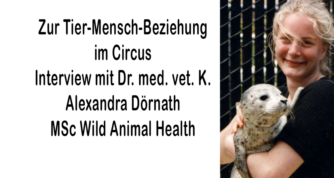 Telefoninterview mit Dr. med. vet. K. Alexandra Dörnath zum Thema Tier-Mensch-Beziehung im Circus