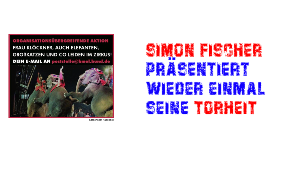 Simon Fischer präsentiert wieder einmal seine Torheit