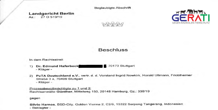 Landgericht Berlin verwehrt mir generelle Teilnahme am Prozess als Beklagter
