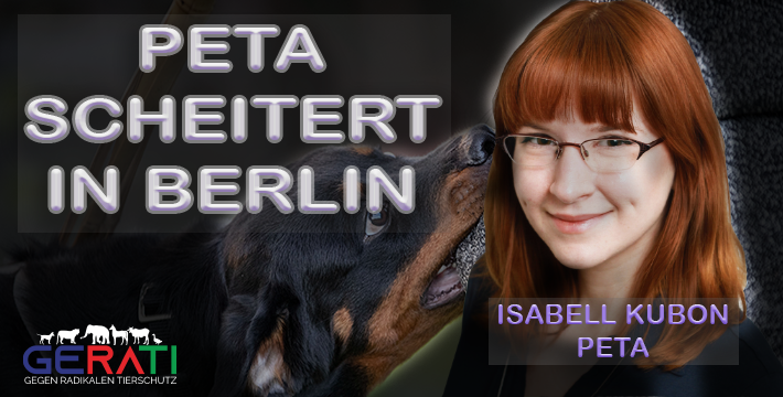 PETA offenbart gänzliche Dummheit nach Berliner Desaster