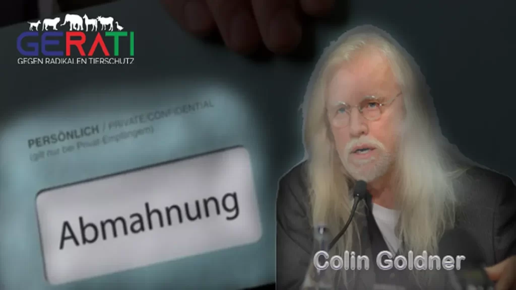 Colin Goldner vom Great Ape Project fühlt sich auf den Schlips getreten und sendet über Rechtsanwälte Abmahnversuch