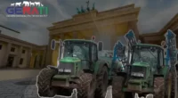 Landwirte demonstrieren gemeinsam mit Tierschützern zur Grünen Woche in Berlin