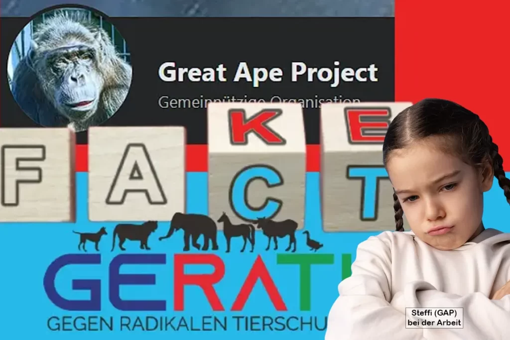 Steffi Arendt, das kokette Mädchen des Great Ape Project