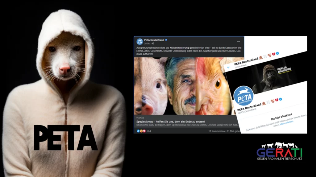 Ein detailliertes Bild, das die Behauptungen von PETA über Ausgrenzung und Diskriminierung zeigt, ohne Textelemente.