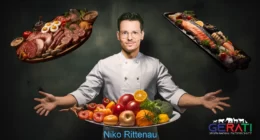Ein Bild von Niko Rittenau Transformation vom Veganismus zu einer fleischbasierten Ernährung aufgrund von gesundheitlichen Gründen.