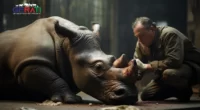 Ein Nashorn in Salzburg Zoo greift einen deutschen Tierpfleger an und hinterlässt einen schwer verletzten Mann.