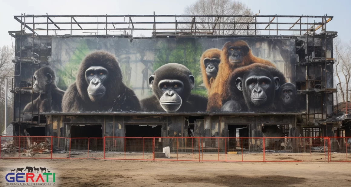Die Wiedergeburt des Zoo Krefeld - Ein symbolisches Bild, das die Wiederaufbau- und Versöhnungsbemühungen nach der Tragödie zeigt.