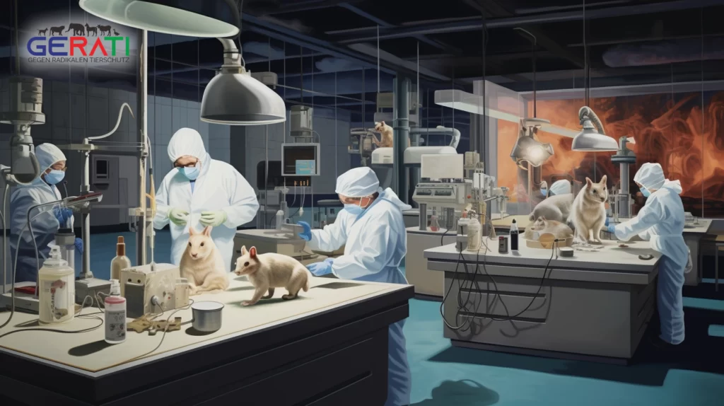 Tierversuche in Deutschland: Wissenschaftler führen Experimente an Tieren durch.