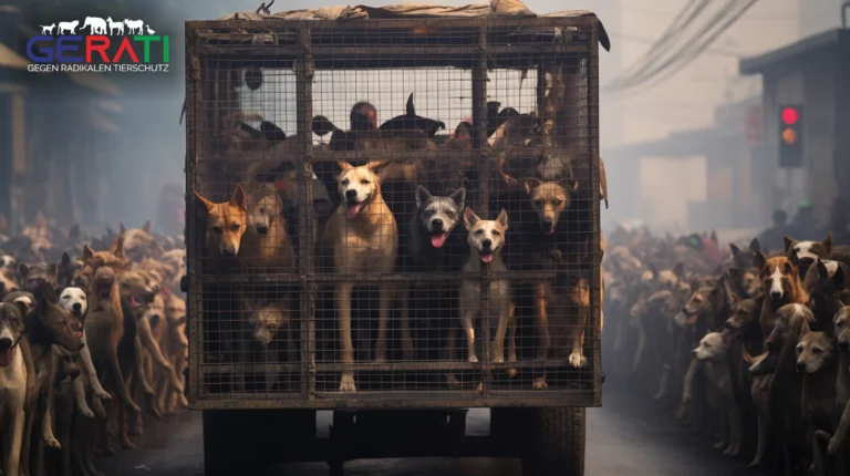 Die indonesische Polizei hat einen Lastwagen mit über 220 Hunden abgefangen, die für das Schlachthaus bestimmt waren