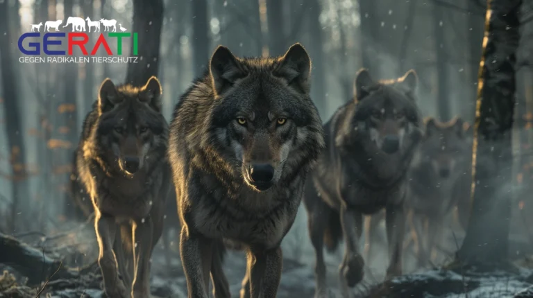 Ein Wolf steht in einer ländlichen Umgebung in Halle und dem Saalekreis, symbolisch für die wachsende Wolfspopulation in der Region.