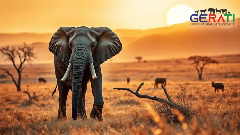 Eine Elefantenherde wandert durch die weiten Landschaften Botswanas, ein Symbol für die Herausforderungen des Wildtiermanagements und des menschlichen Zusammenlebens.