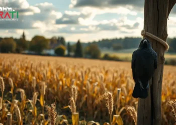 Symbolpolitik oder Skandalisierung? Was die PETA Krähe Königsdorf - Anzeige über den Umgang mit Landwirten verrät 27 Ein Zaunpfahl mit einer toten Krähe in einem bayerischen Maisfeld – symbolisch für den Streit um Landwirtschaft und Tierschutz. Fokus: PETA Krähe Königsdorf.