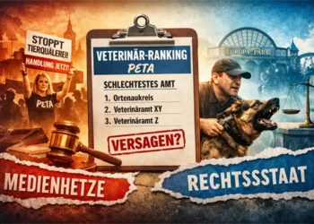 Titelbild zum Veterinär-Ranking PETA: Medienkampagne, Hundetrainer im Europa-Park und der Konflikt zwischen Aktivismus und Rechtsstaat.