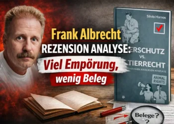Frank Albrecht Rezension Analyse: Viel Empörung, wenig Beleg 12 Frank Albrecht Rezension Analyse – Gegenüberstellung von Buch „Tierschutz vs. Tierrecht“ und kritischer Quellenprüfung mit Lupe und Dokumenten