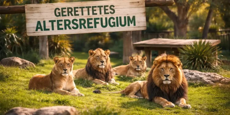 Fünf Löwen im Altersrefugium nach Rettung vor Einschläferung – Löwen vor Einschläferung gerettet in Neuseeland