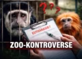 Seltene Affen hinter Gittern im Zoo – Symbolbild zur Debatte um Zoo Zürich Affen getötet und das Bestandsmanagement moderner Zoos.
