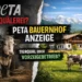 PETA Bauernhof Anzeige: Kontrast zwischen angeblicher Tierquälerei und Vorzeigebetrieb auf einem Bauernhof