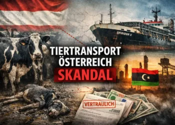 56 Tiertransport Österreich Skandal: Rinder unter katastrophalen Bedingungen auf einem Frachtschiff, mit Bezug zu internationalem Tierhandel und Österreich