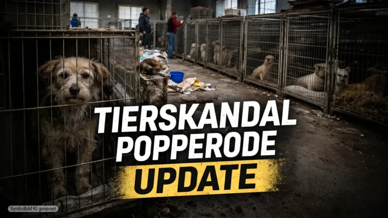 Hunde aus dem Tierskandal Popperode im Tierheim nach der Rettung