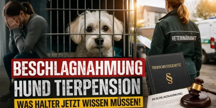 Beschlagnahmung Hund Tierpension – Was Halter jetzt unbedingt wissen und tun müssen 11 Beschlagnahmung Hund Tierpension: Verunsicherte Halterin und Hund hinter Gitter nach behördlicher Sicherstellung durch das Veterinäramt