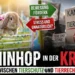 Kaninhop in der Kritik: Wenn Bewegung plötzlich zum Problem wird 3 Kaninhop Kritik: Kaninchen springt über Hindernis während im Hintergrund Protest gegen Kaninhop dargestellt wird