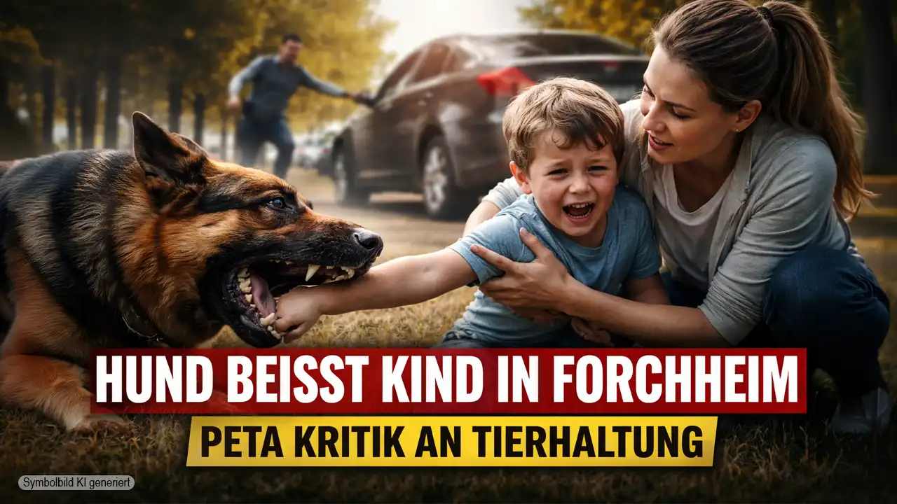 Hund beißt Kind Forchheim PETA Kritik – dramatische Szene eines Hundebisses mit verletztem Kind und flüchtendem Halter