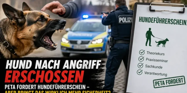 Hundeführerschein Kritik PETA: Aggressiver Schäferhund vor Polizeieinsatz, Hintergrund eines Angriffs und politische Forderung