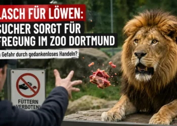 Zoo Dortmund Löwen Gulasch – Ein Besucher wirft Fleisch in das Löwengehege des Dortmunder Zoos und sorgt für Kritik und Sicherheitsdebatten.