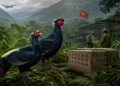 Wiederansiedlung des Vietnamesischen Fasans: Berliner Zoos bringen 20 Tiere nach Vietnam 42 Wiederansiedlung des Vietnamesischen Fasans: Zwei seltene Fasane erreichen ein geschütztes Zuchtzentrum in Vietnam.