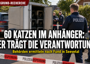 60 Katzen in Anhänger gefunden: Was Behörden wissen und welche Fragen offen bleiben 12 Polizeieinsatz in Seevetal, nachdem 60 Katzen in Anhänger gefunden wurden.