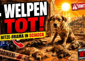 Vier Welpen sterben bei extremer Hitze – Besitzer angezeigt, zentrale Fragen noch offen 15 Welpen sterben durch Hitze in Sciacca: Vier tote Welpen auf einer überhitzten Terrasse, während Behörden ermitteln.