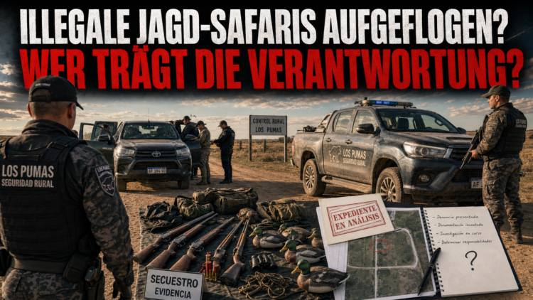 Santa Fe: Drei Festnahmen nach organisierten Jagdausflügen für französische Touristen in Fortín Olmos 33 Polizeikontrolle der Einheit Los Pumas bei der Aufdeckung von illegale Jagdausflüge in Santa Fe