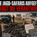 Polizeikontrolle der Einheit Los Pumas bei der Aufdeckung von illegale Jagdausflüge in Santa Fe