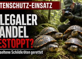 Forstschutz und Polizei stoppen illegale Jagd in Bac Ninh – vier Sandschildkröten zurück in Schutzwald entlassen 13 Vier gerettete Sandschildkröten Cuora mouhotii im Rahmen einer behördlichen Aktion für den Artenschutz Vietnam.