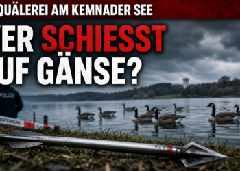 Armbrust-Angriffe auf Kanadagänse am Kemnader See: Polizei ermittelt — Diskussion um Gänsemanagement 13 Ein am Ufer des Kemnader See sichergestellter Armbrustpfeil als Beweismittel im Fall der Tierquälerei Kemnader See.