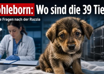 Hohleborn: Nach Razzia – die geretteten Hunde auf dem Weg der Besserung, Vermittlungszahlen unklar 16 Ein geretteter Welpe blickt hoffnungsvoll in die Kamera nach dem Tierschutzskandal Hohleborn.