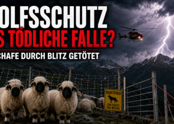 Blitzschlag tötet 97 Schwarznasenschafe auf Alp Eggerhorn — Herdenschutzpraxis in der Kritik 15 Schwarznasenschafe Wallis Blitzschlag: Ein dramatischer Blitzschlag über einem Nachtpferch mit Schwarznasenschafen im Wallis nach dem Unglück auf der Alp Eggerhorn.