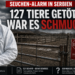 Ein Veterinär bei der Kontrolle nach dem Ausbruch der Schaf- und Ziegenpocken Serbien auf einem betroffenen Bauernhof.