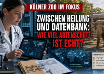 Leitende Tierärztin im Kölner Zoo: Porträt, Aufgaben und Grenzen der Darstellung 12 Die leitende Tierärztin Kölner Zoo, Sandra Marcordes, bei der Analyse medizinischer Daten für den Artenschutz.