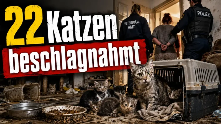 Kot, Urin und kein Wasser: Veterinäramt beschlagnahmt 22 Katzen 31 Veterinäramt beschlagnahmt 22 Katzen aus einer verwahrlosten Wohnung, während Polizei und Behörden die Tiere sichern.