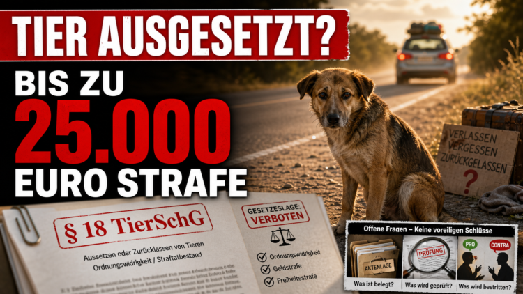 Sommerferien und ausgesetzte Haustiere: Wann Aussetzen Ordnungswidrigkeit ist – und wann es als Straftat gilt 34 Ein einsamer Hund am Straßenrand als Symbol für das Haustier im Urlaub aussetzen und die damit verbundenen rechtlichen Konsequenzen.