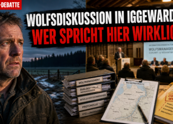 Ein besorgter Landwirt auf dem Hof Iggewarden bei einer Diskussion über das Wolfsmanagement Wesermarsch.