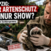 Ein Tierpfleger bei der medizinischen Untersuchung eines Schnurrbarttamarins im Rahmen der Zoo Leipzig Tierpflege.